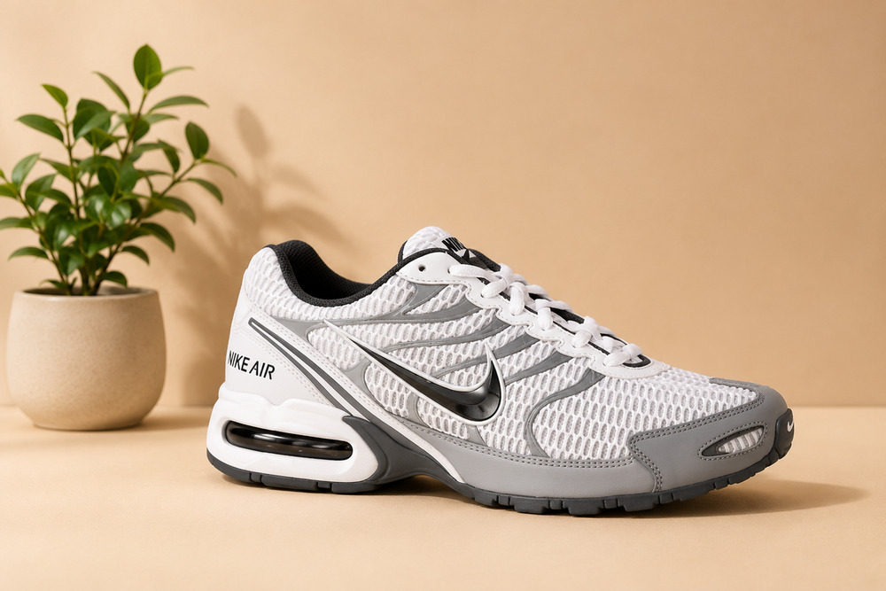 NWT Nike Men's Air Max Torch 4, White/Anthracite-Wolf Grey-Cool Grey, 12 US